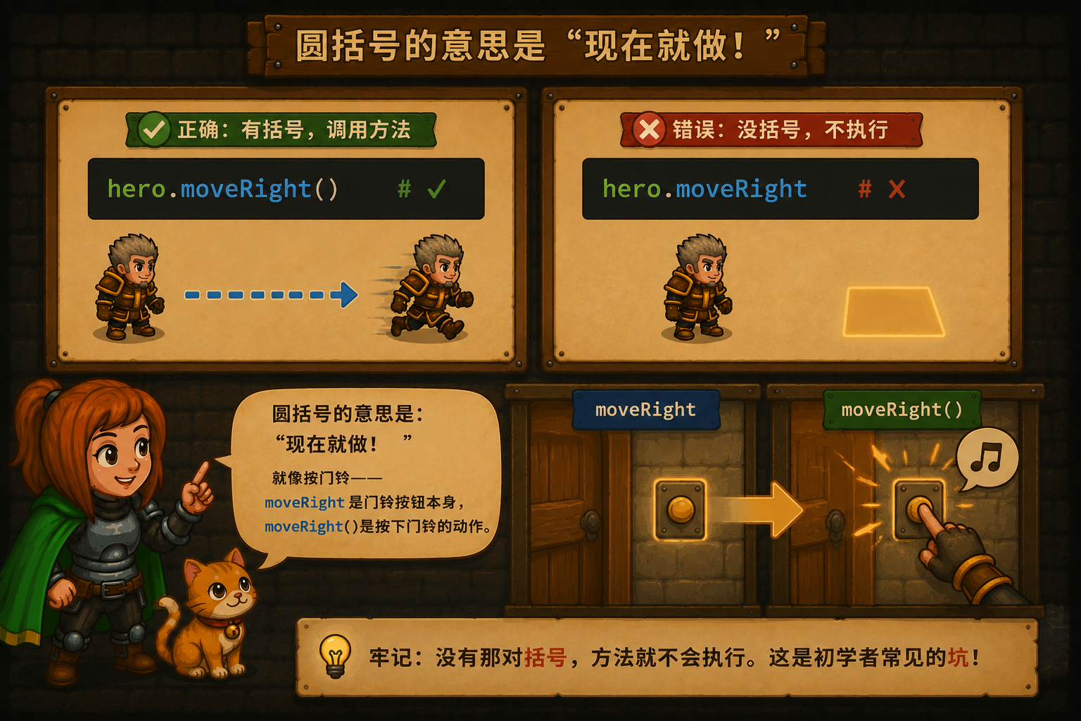 CodeCombat 圆括号的重要性 - codecombat.cn