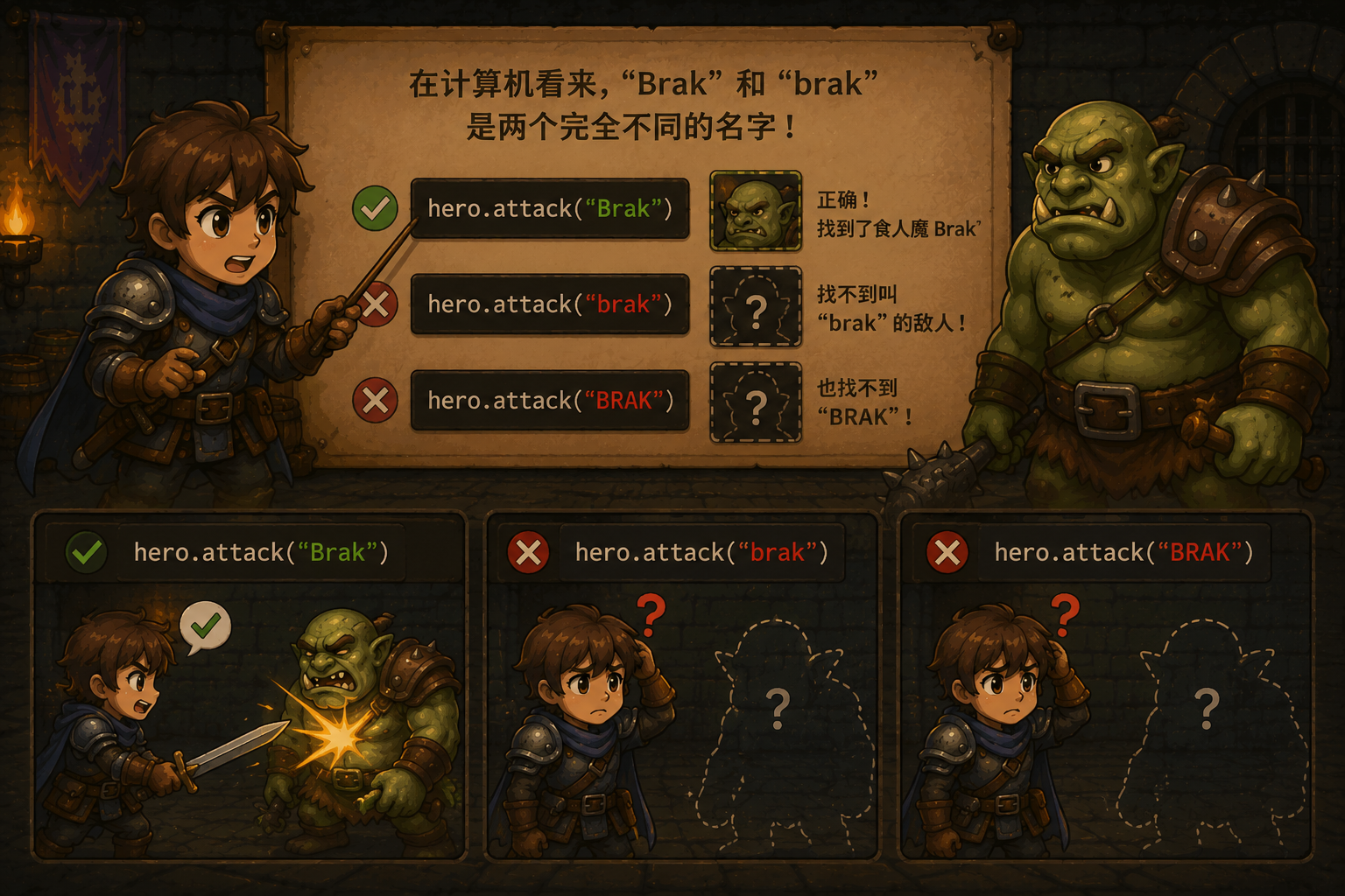 CodeCombat 大小写敏感 - codecombat.cn