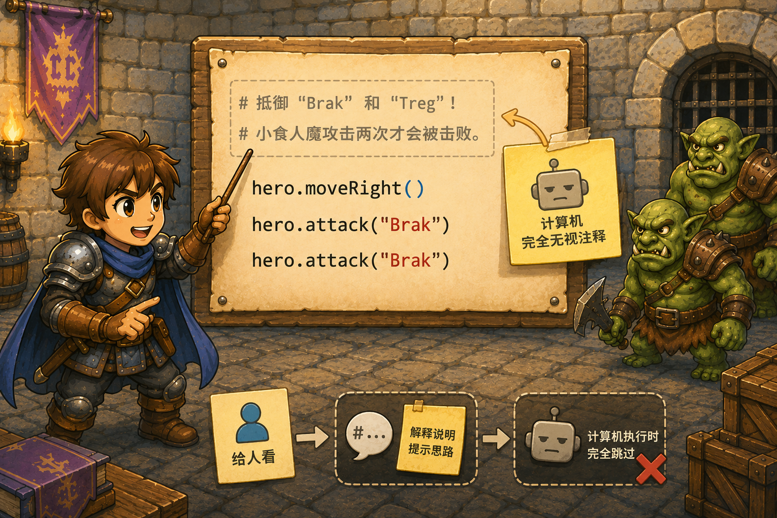 CodeCombat 注释的定义 - codecombat.cn