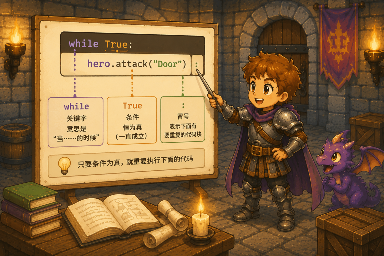 CodeCombat while语法拆解 - codecombat.cn