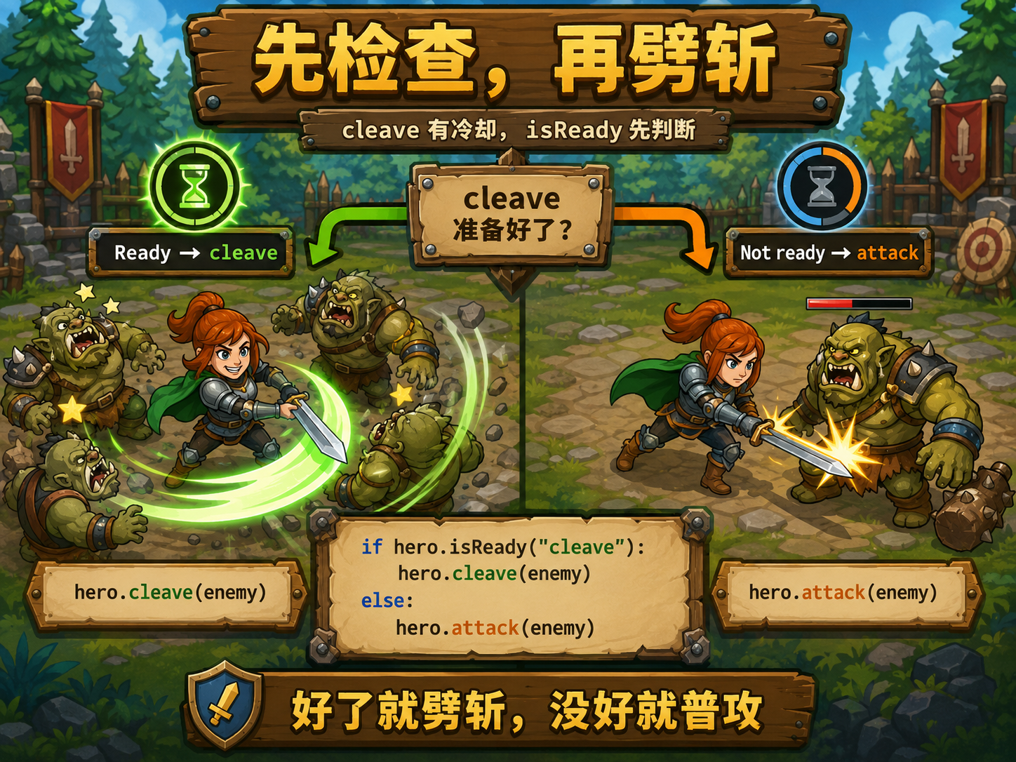 CodeCombat isReady 检查技能冷却 - codecombat.cn