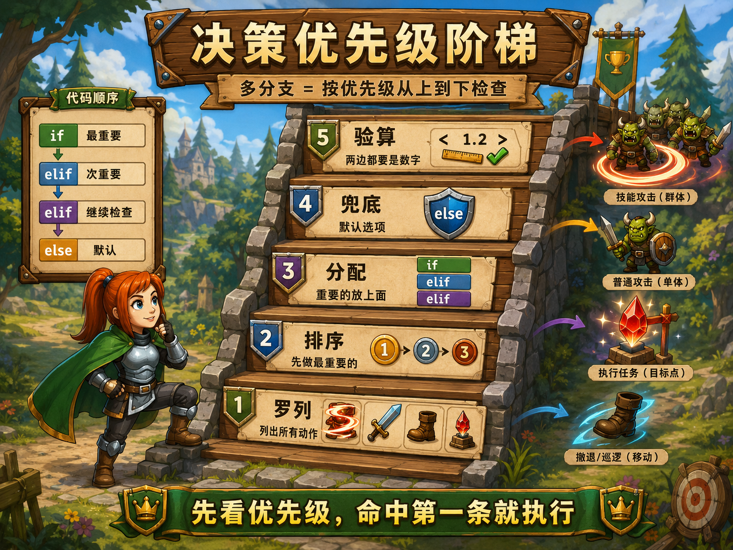 CodeCombat 决策优先级阶梯 - codecombat.cn
